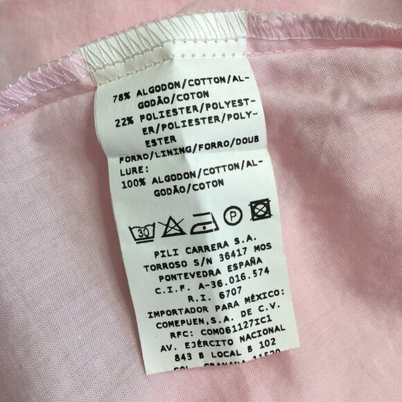 Pili Carrera Baby Girl Pink Lace Shift Dress Size 12 Months Made in Spain - Picture 8 of 11